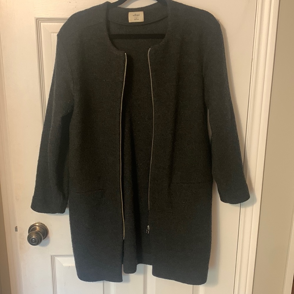 Wilfred Black Open-Front Jacket
